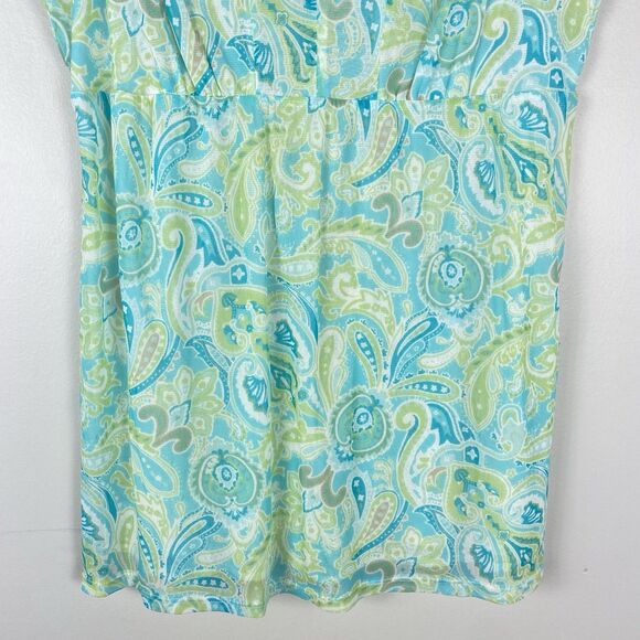 ⭐️ Y2K  Tank Top Medium Mesh Stretch Babydoll Pastel Floral 90s Fairycore NY  Co - Picture 4 of 8